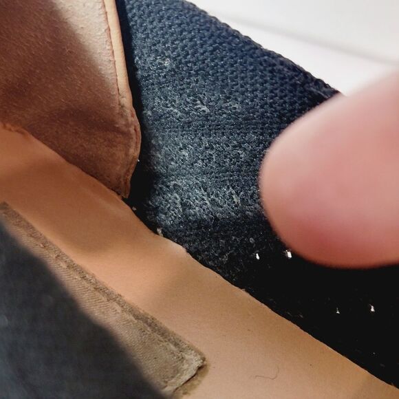 UGG Black Knit Sammy Chevron Slip On Comfort Flats Size 7 - Picture 6 of 10